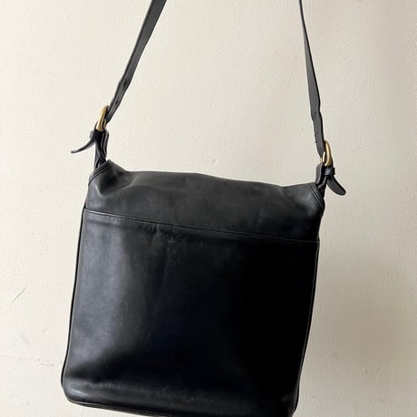 90's Old Coach Leather Flap Shoulder Bag (made in USA)
