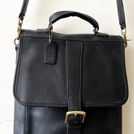 80's Old COACH Flap Design Shoulder Bag (made in USA)