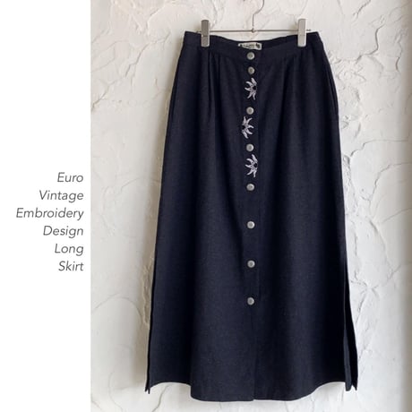 Euro Vintage Embroidery ロングスカート