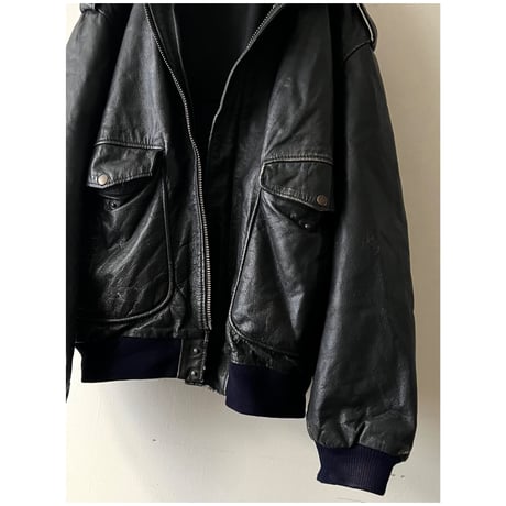 80-90's Euro A-2 type Leather JKT