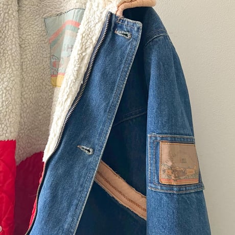 80-90's Euro Boa Denim JKT (made in Italy)