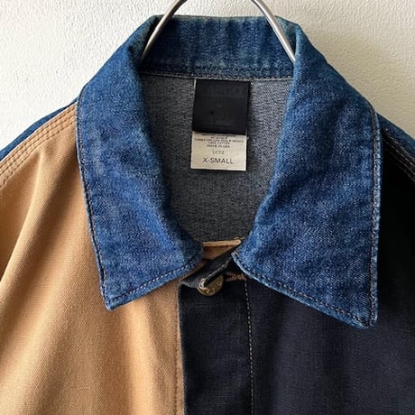 90's LAPCO Crazy Pattern Denim & Duck  Coveralls (made in USA)