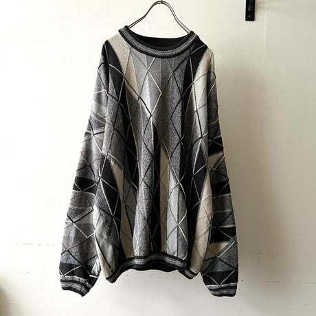 90's Tundra 3D Design Knit Sweater