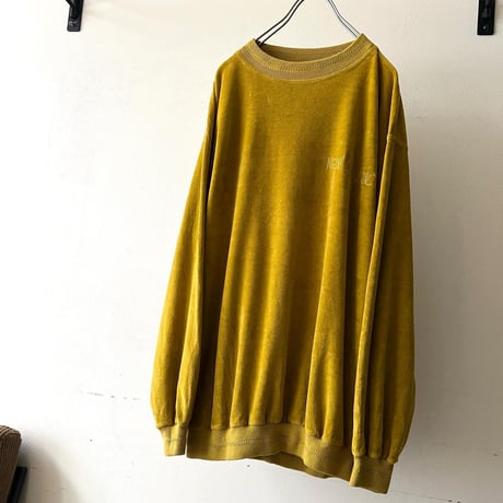 US Vintage Embroidery Logo Velours Shirt "NEW CLASSIC"