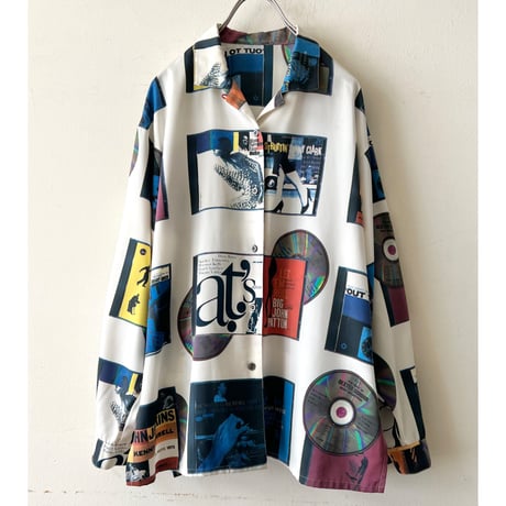 Vintage Jazz CD Pattern Shirt