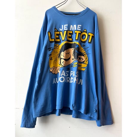 Euro Gaston Lagaffe Print Long Sleeve Shirt