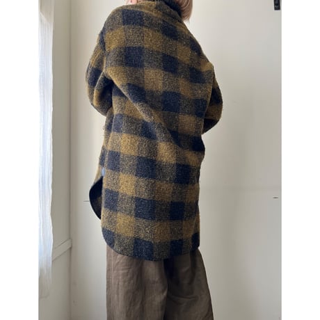 ISABEL MARANT ÉTOILE Plaid Pattern Wool Coat (made in Poland)