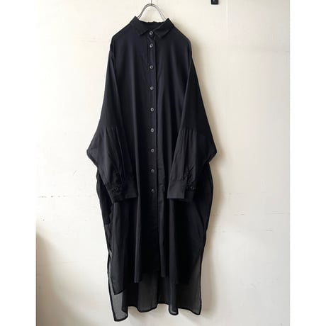 Black Color Dolman Sleeve Maxi Dress