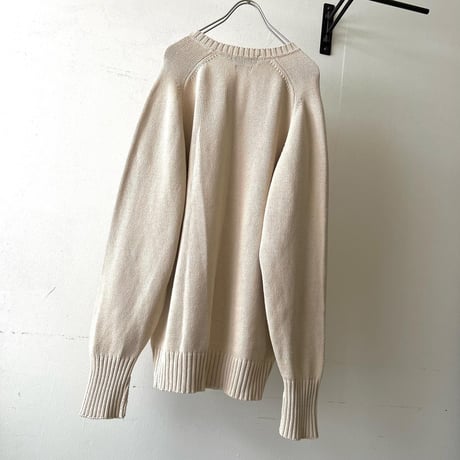 90's Polo Ralph Lauren V-Neck Cotton Knit Sweater