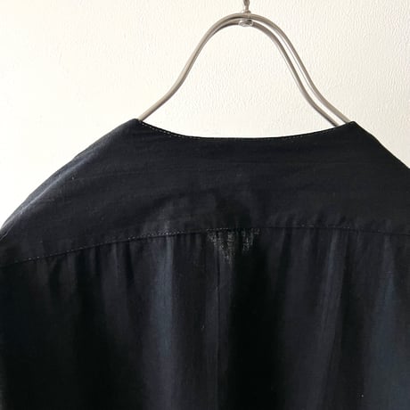 80's USSR ARMY Sleeping Pullover (deadstock) "Blach Dyed Remake"