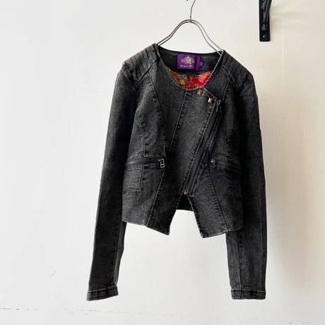 90-00's Stretch Denim Short Riders JKT