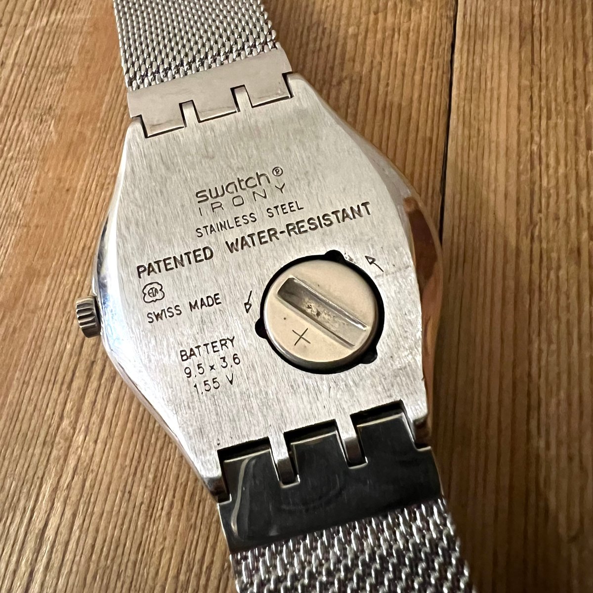 1999 swatch IRONY Steel stainless Velt Quartz W