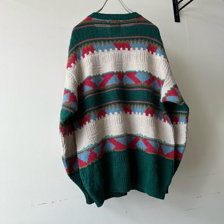 90's Euro Fairisle Pattern Knit Sweater