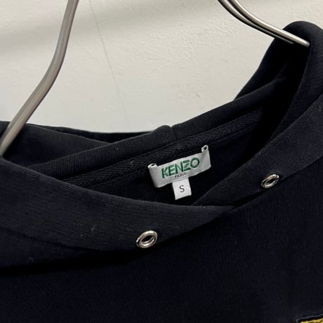 KENZO paris Embroidery Tiger Design Short Sweat Hoodie