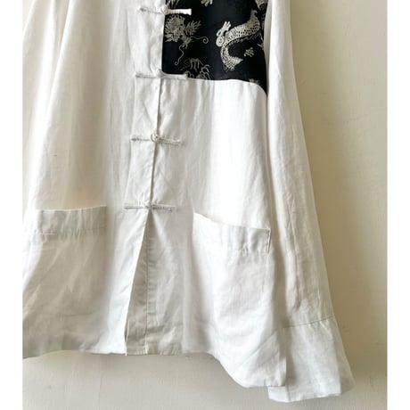 Dragon Design Linen China Shirt JKT