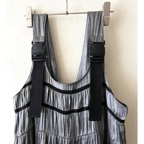 Metallic Color 2way Jumper dress