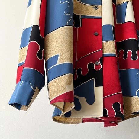 Vintage Art Pattern Shirt Blouse