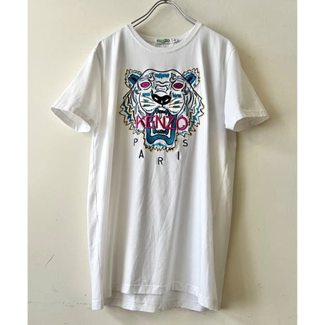 KENZO paris Embroidery Tiger Logo Tee(size L〜XL)