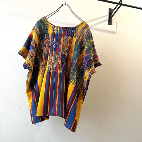 Vintage Geometric Pattern Handmade Design No Sleeve Pullover