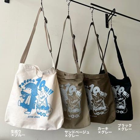 Taffee 10th anniversary goods " LP size 2way Tote Bag "