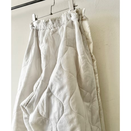 "Remake" 80's US ARMY M-65 Snow-camo Quilting Liner Pants (size : Free size )