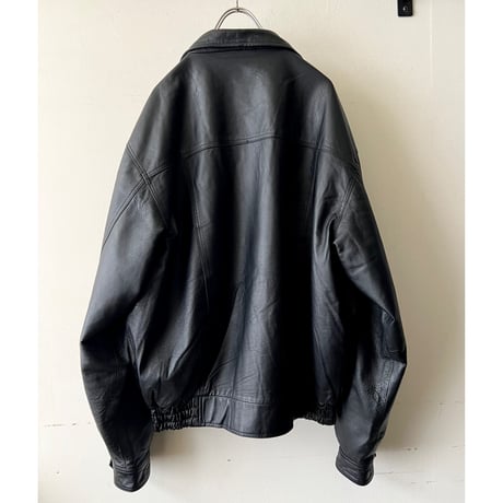 Euro Vintage Leather Zip JKT
