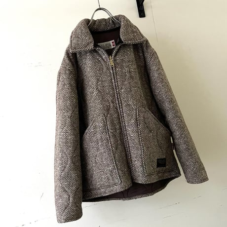 Vintage Tweed Quilting Big Pocket JKT