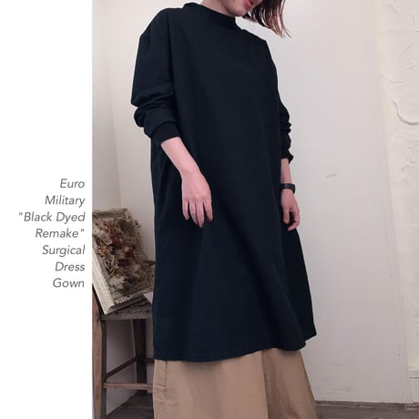 Euro Military "Black Dyed"バックリボンワンピース