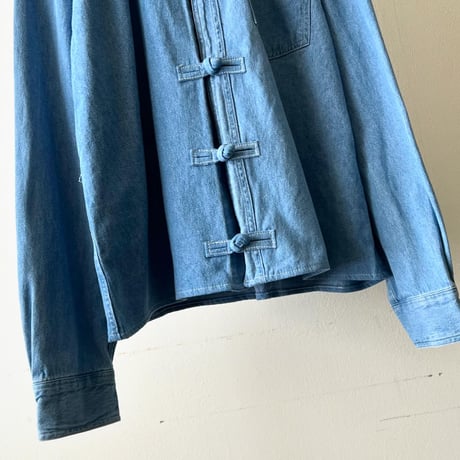 "Remake" Denim China Shirt (denim)