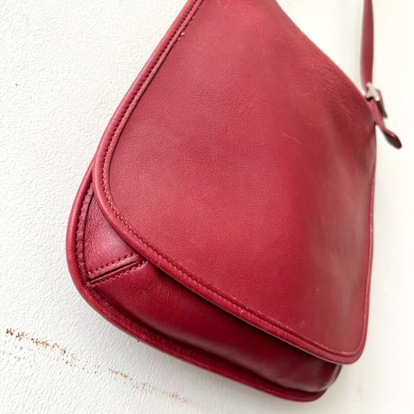 00's Old COACH Flap Shoulder Bag (made in USA)