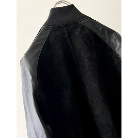 Vintage Pig Skin Suede & Lamb Lether Zip-up JKT