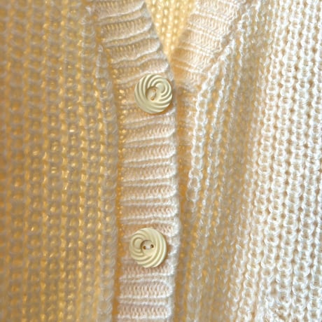 Vintage Design Button Knit Cardigan