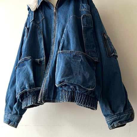 80-90's Big Pocket Design Denim JKT