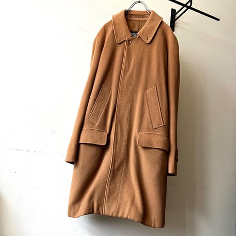 Old Burberry Cashmere Wool Balmacaan Coat (made in England)