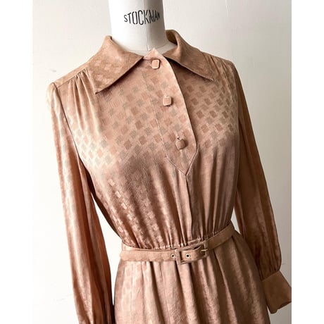 Vintage NINA RICCI Geometric Pattern Dress
