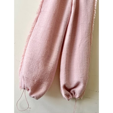 Side Fringe Tweed Balloon Pants