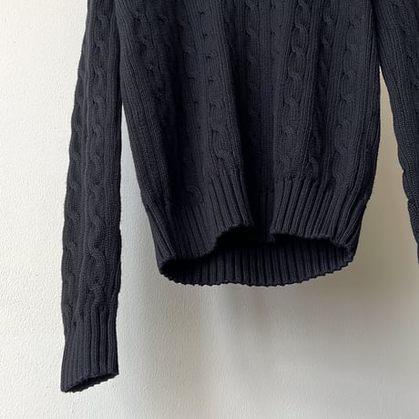 Ralph Lauren "Black Dyed"Cotton Knit
