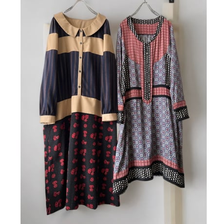 Geometric Crazy Pattern Long Dress