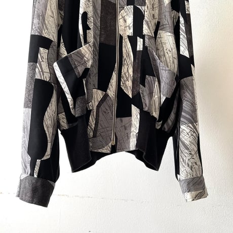 80's Geometric Design Short JKT