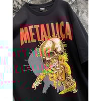 Import Glow in the dark Band Print Tee " METALLICA "