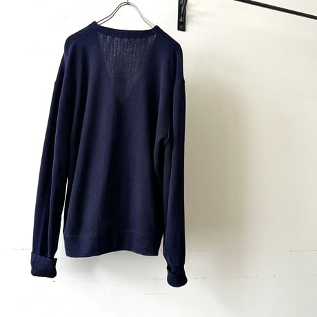 80's Euro Embroidery Logo Knit Cardigan