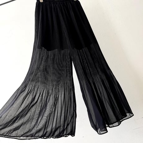 Old Sheer Pleat Wide Pants