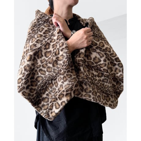 des GARCONS Leopard Pattern Fake Fur Bolero (2008aw)