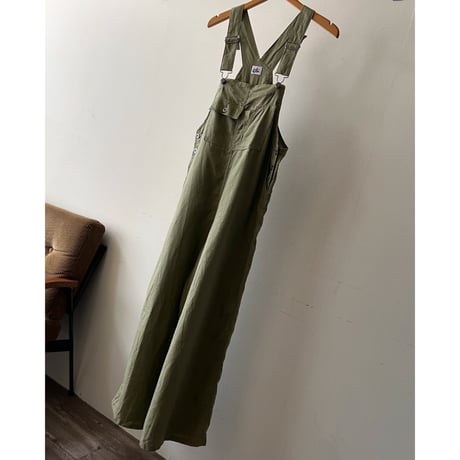Flare Silhouette Linen Overalls