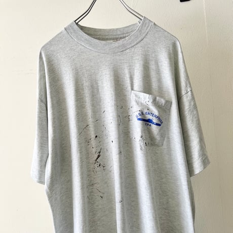90's U.S.S. ENTERPRISE Back Print Tee (made in USA)