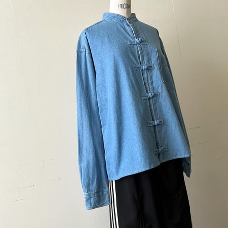 "Remake" Denim China Shirt (denim)