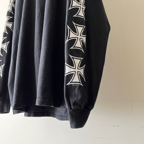 00's motorcycle Back Print Long Sleeve Tee