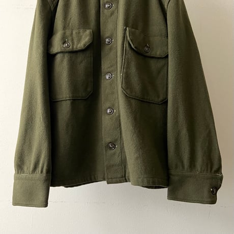 50's Vintage US Army OG-108 Wool Shirt JKT "korea shirt"(M)