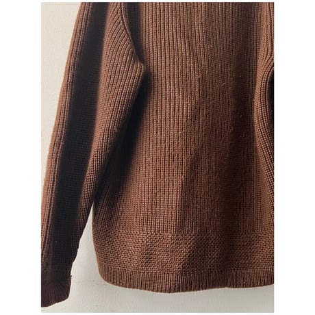 Vintage Houndstooth Pattern Knit Cardigan/JKT