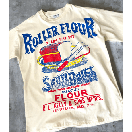 Import Print Tee " Roller Flour "